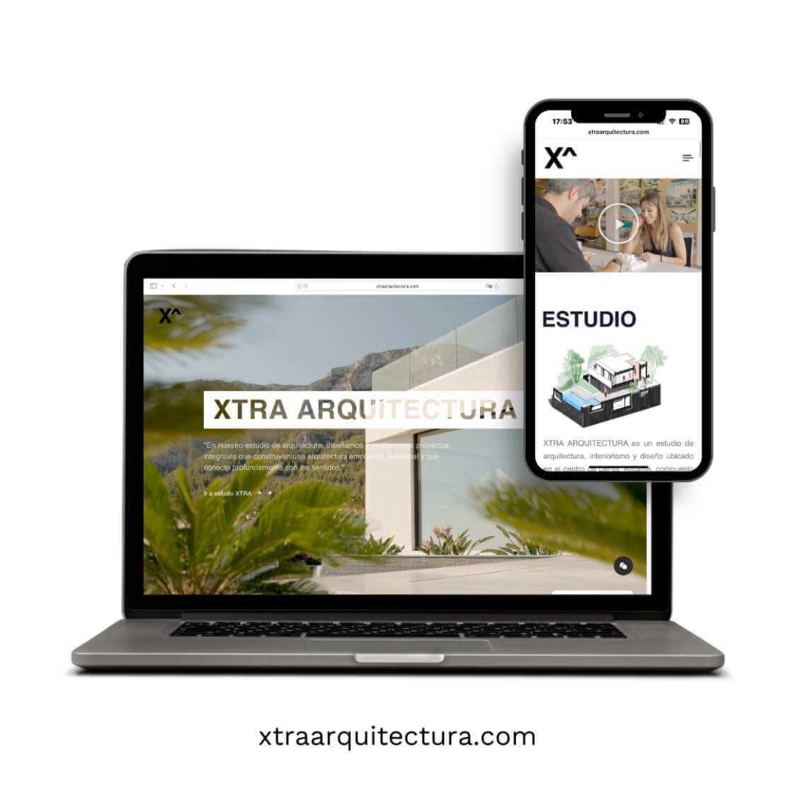 Xtra Arquitectura Mockup